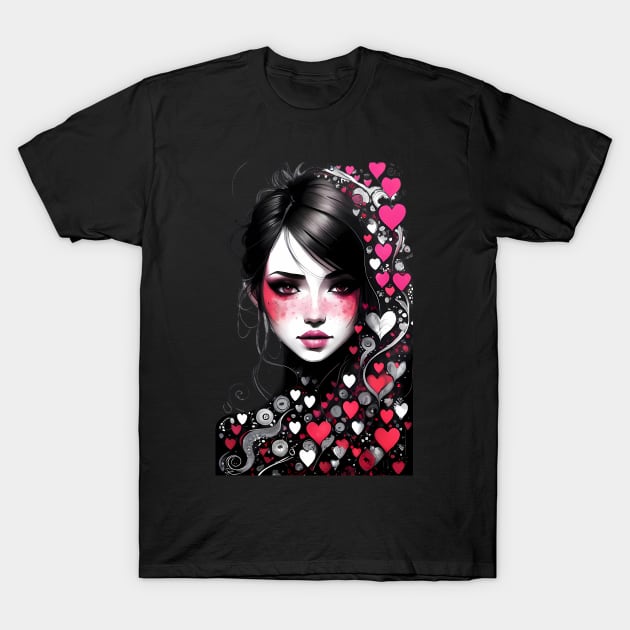 woman illustration T-Shirt by BAINK-SHOP